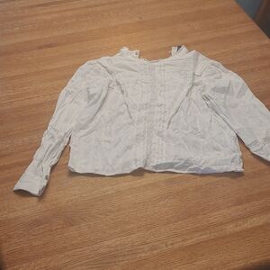 Zara Ivory Lace Detail Blouse